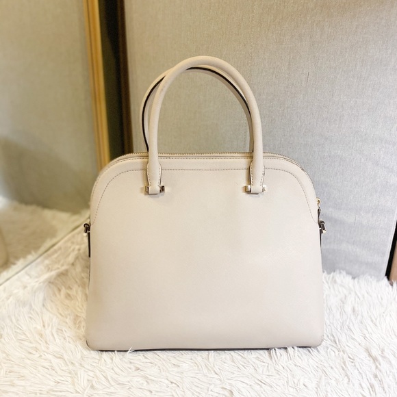 like new $410 Kate Spade beige satchel - Picture 3 of 8